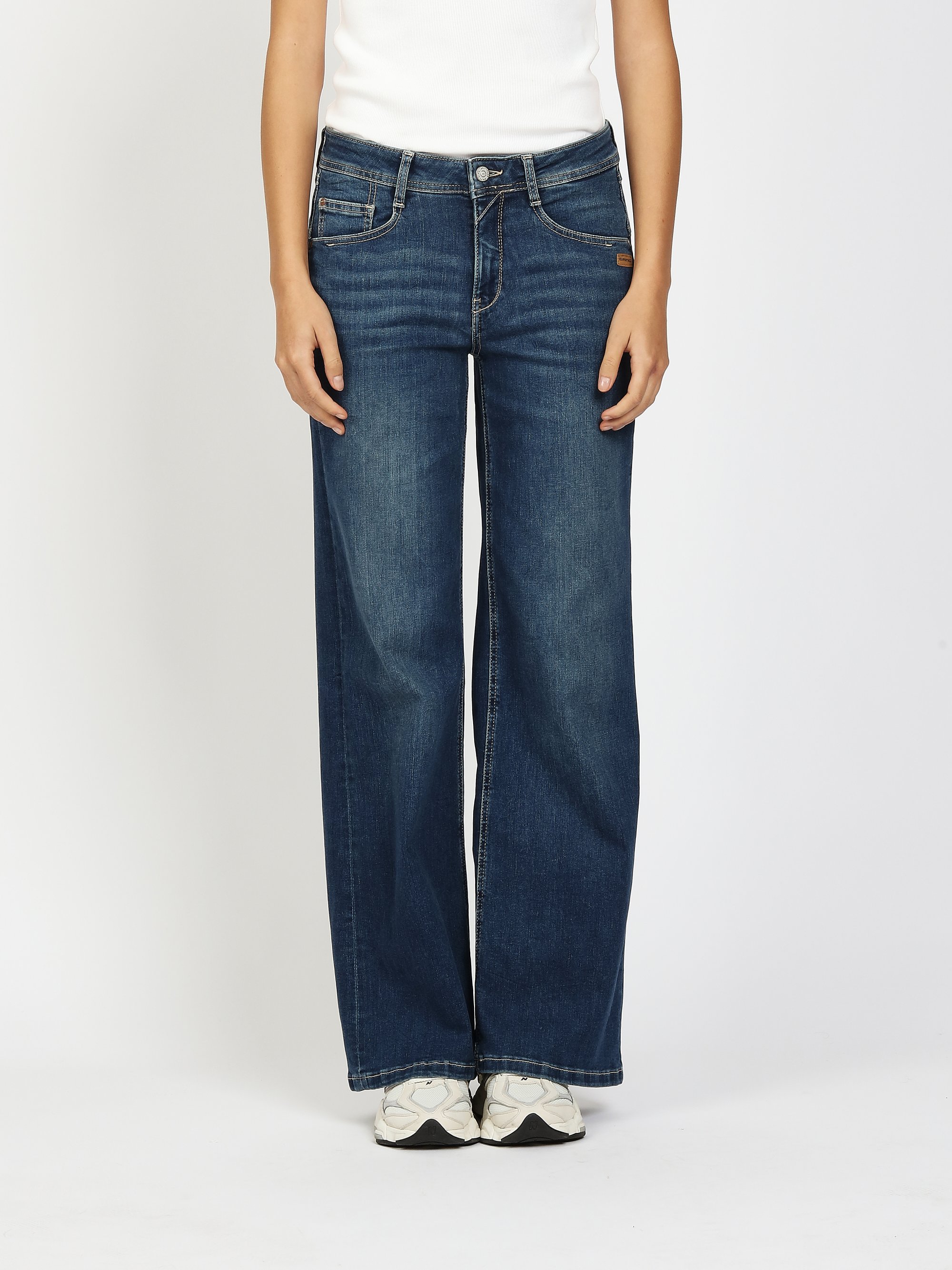 GANG Damen Jeans 94AMELIE WIDE - wide fit Jeans soft tint wash