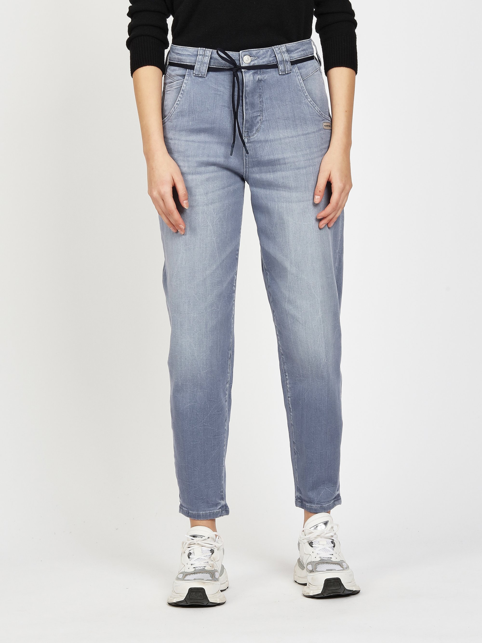 GANG Damen Jeans 94VIA JOGGER - balloon fit Jeans commercial grey