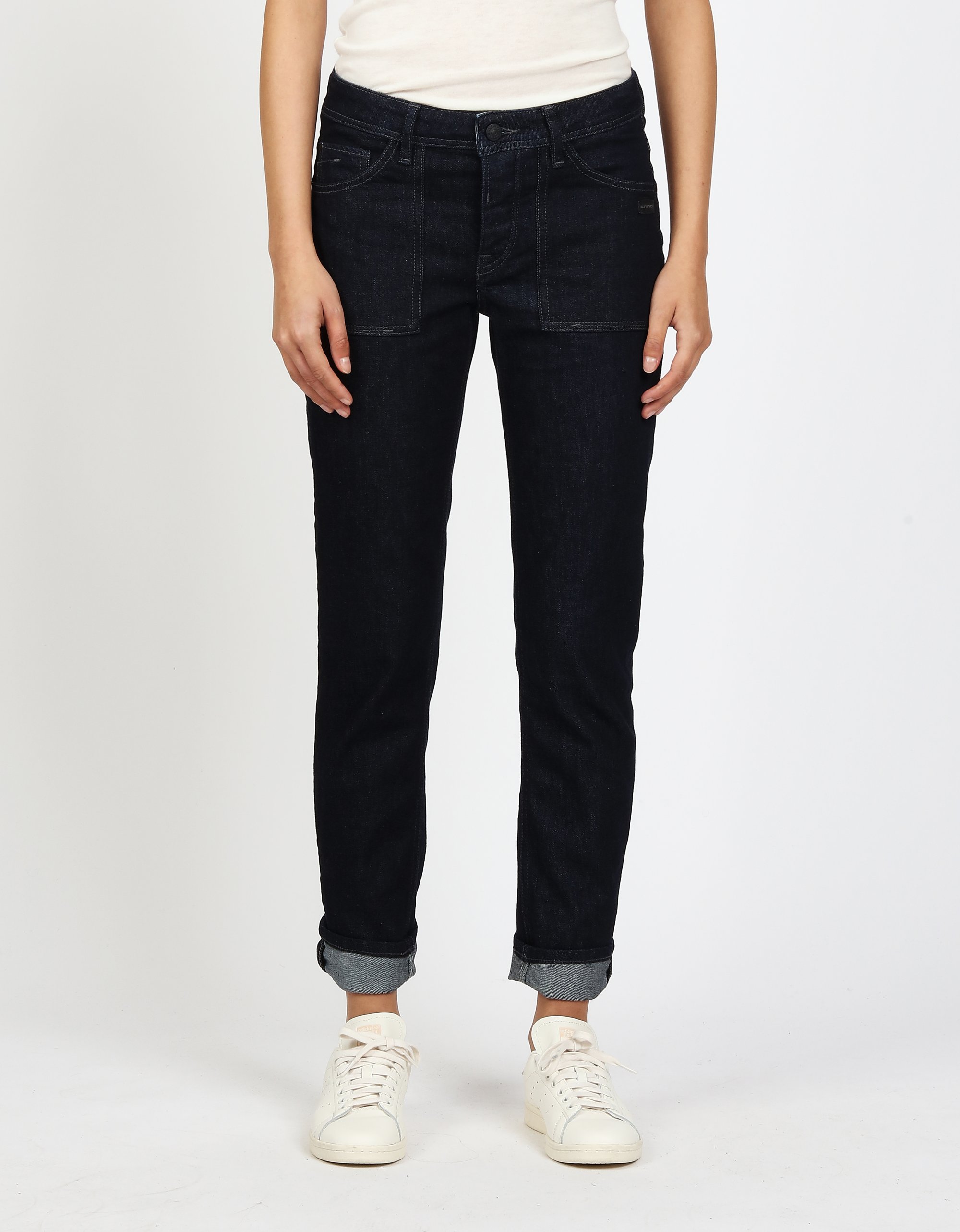 GANG Damen Jeans 94NICA WORKER - boyfriend fit Jeans prewashed