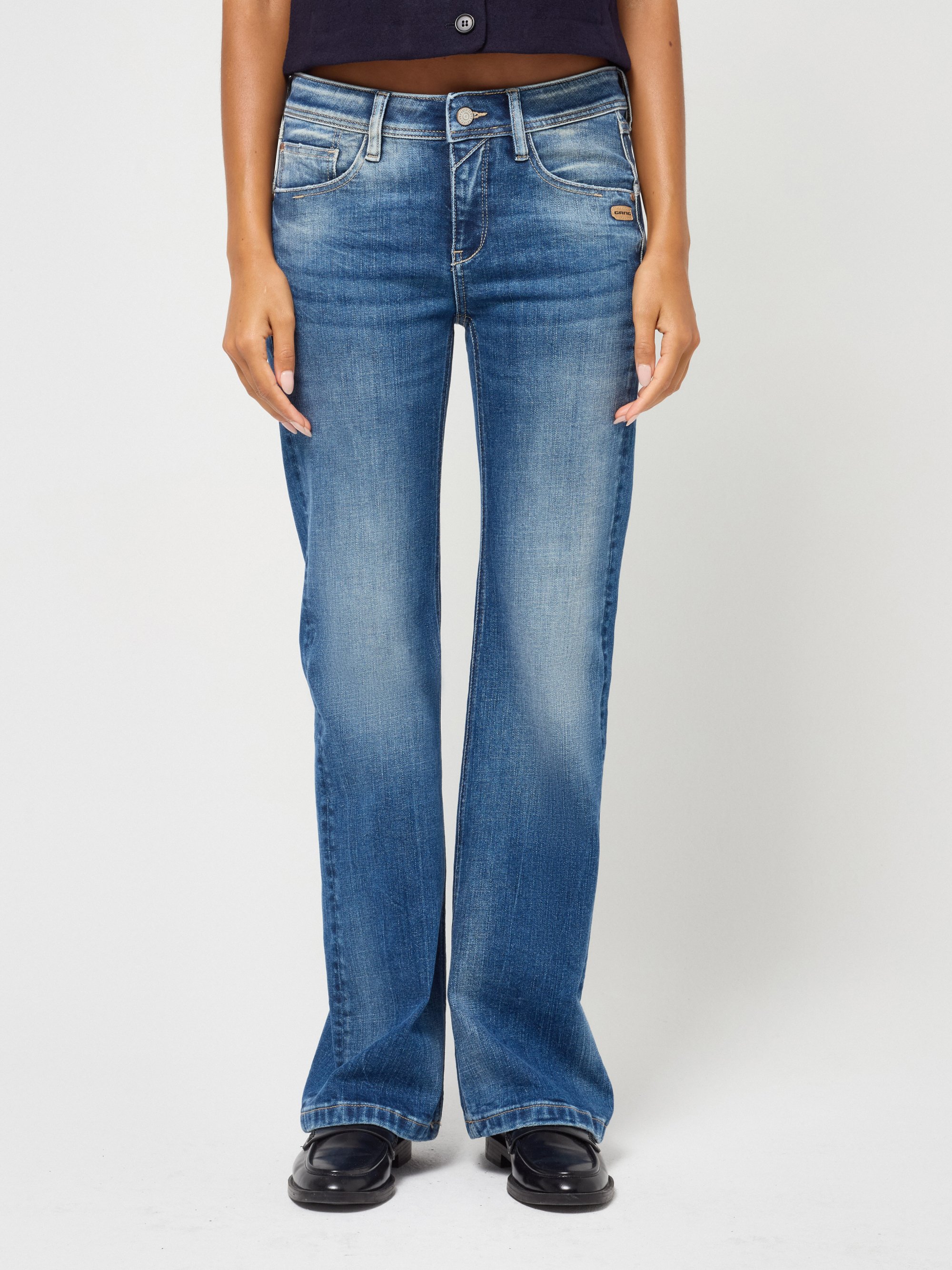 GANG Damen Jeans 94AMELIE FLARED - flared fit Jeans auth vint wash