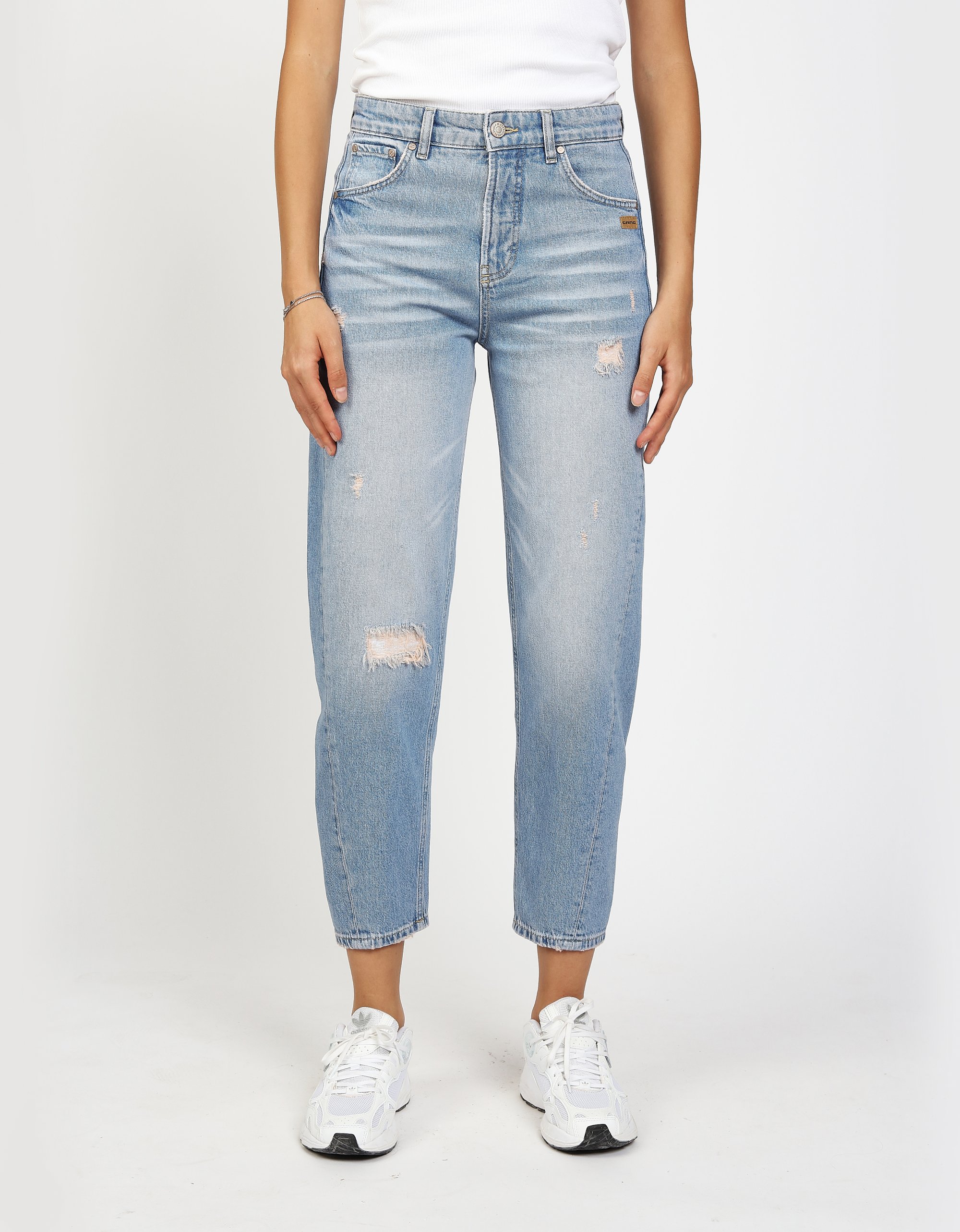 GANG Damen Jeans 94BLAKE - balloon fit Jeans destroyed vint wash