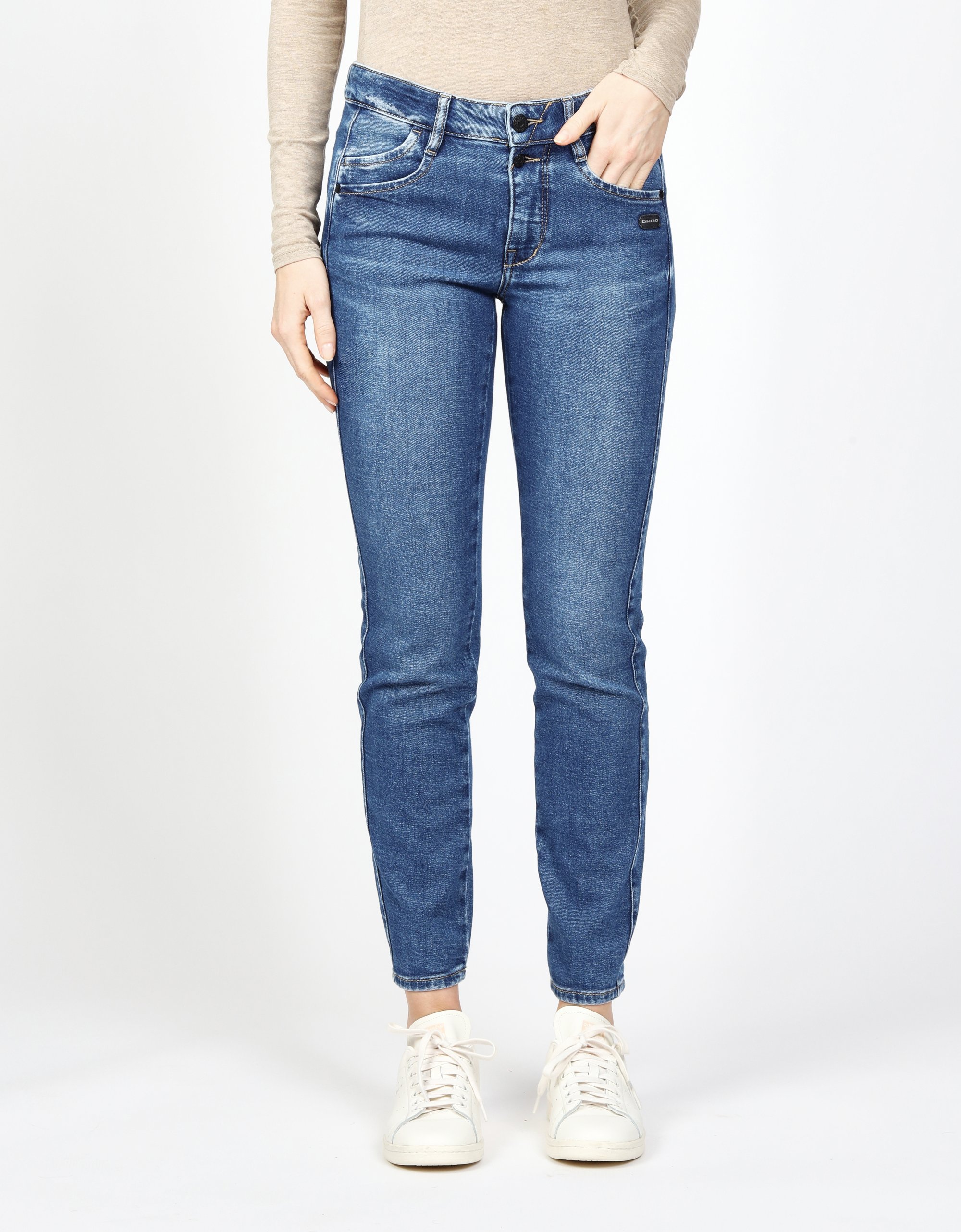 GANG Damen Jeans 94SANA CROPPED - slim fit Jeans classy vintage