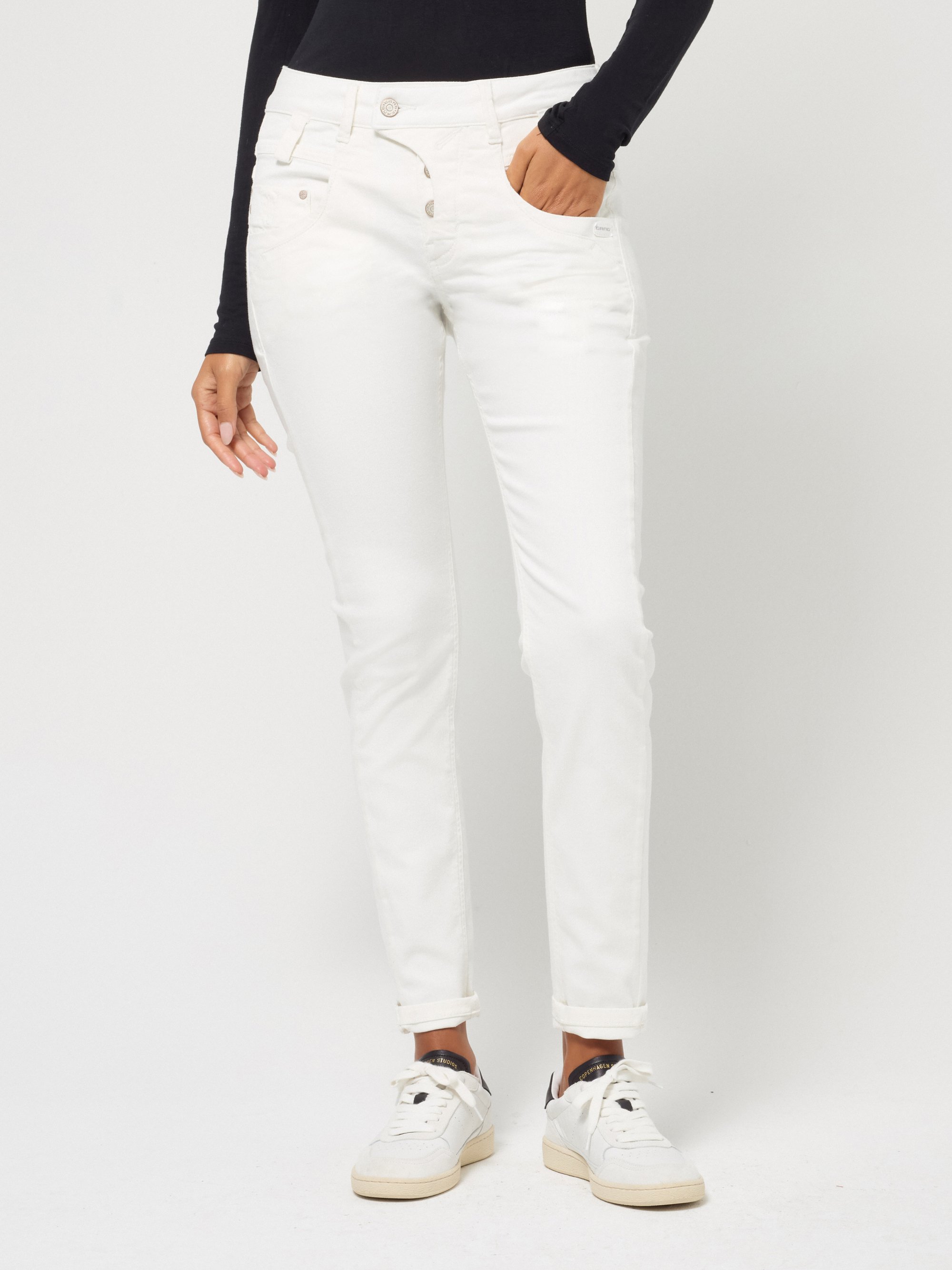 GANG Damen Jeans 94MARGE - slim fit Jeans off white