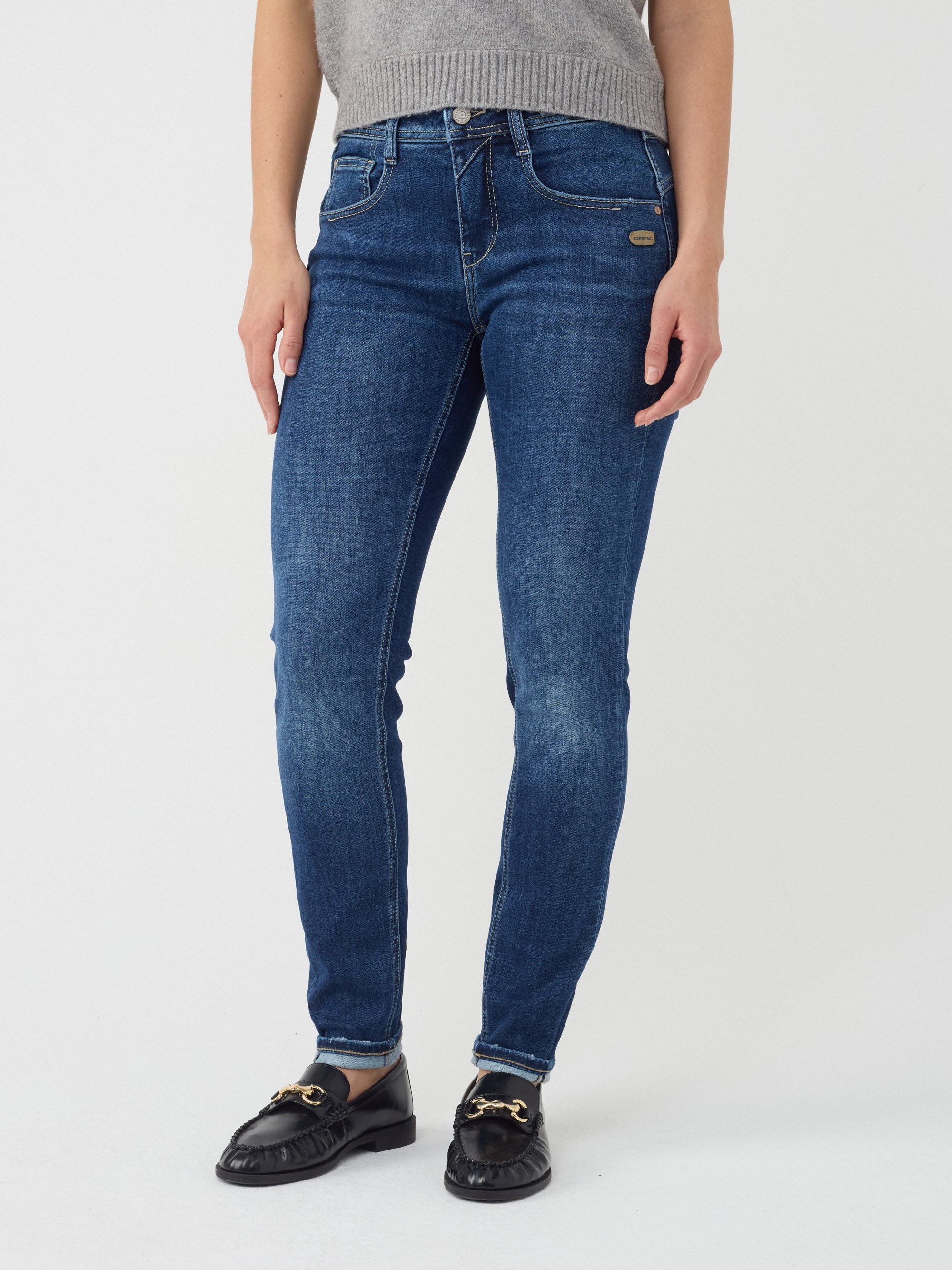 GANG Damen Jeans 94AMELIE - relaxed fit Jeans precious wash