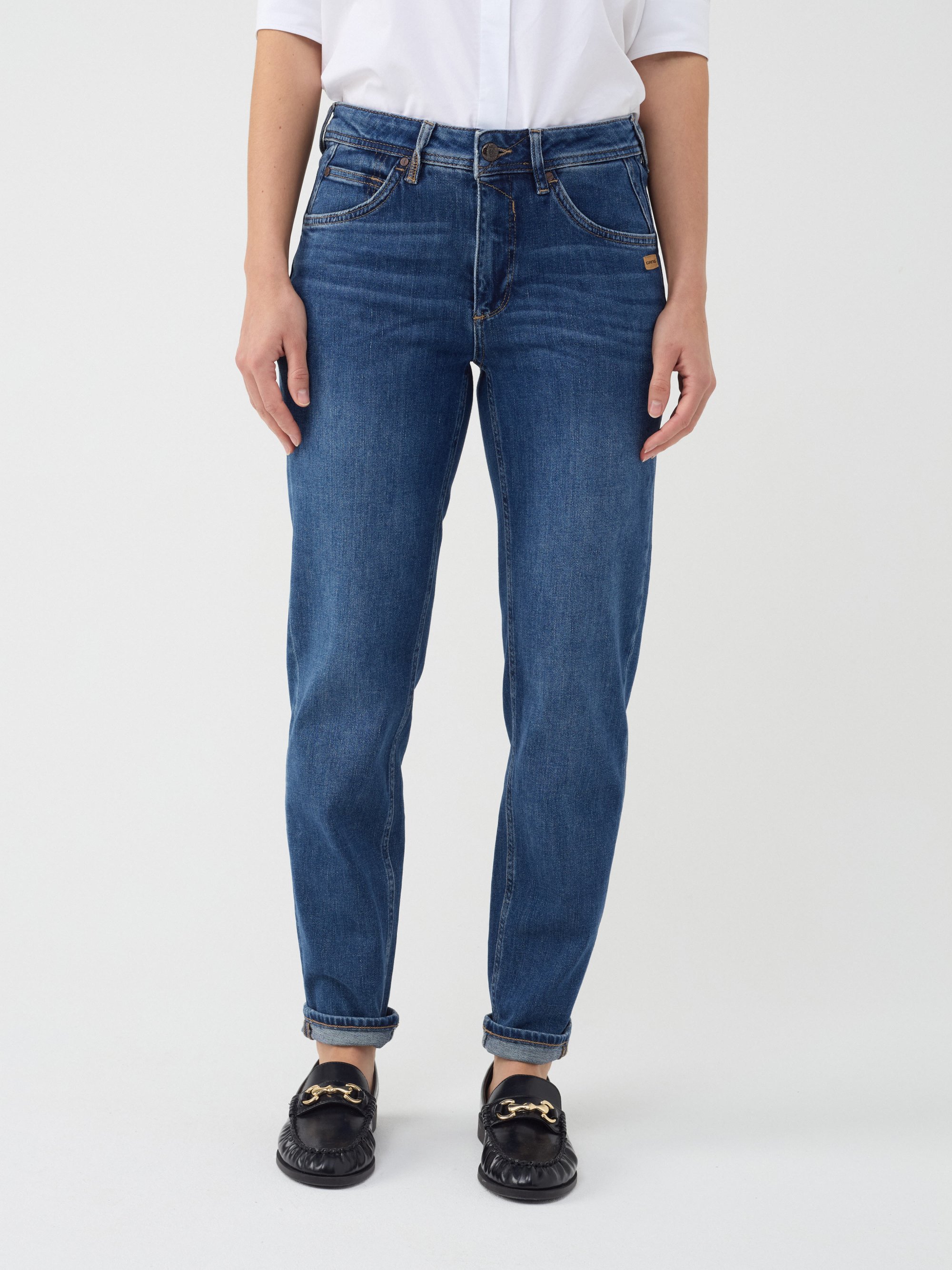 GANG Damen Jeans 94ADELA - relaxed fit Jeans night swim wash
