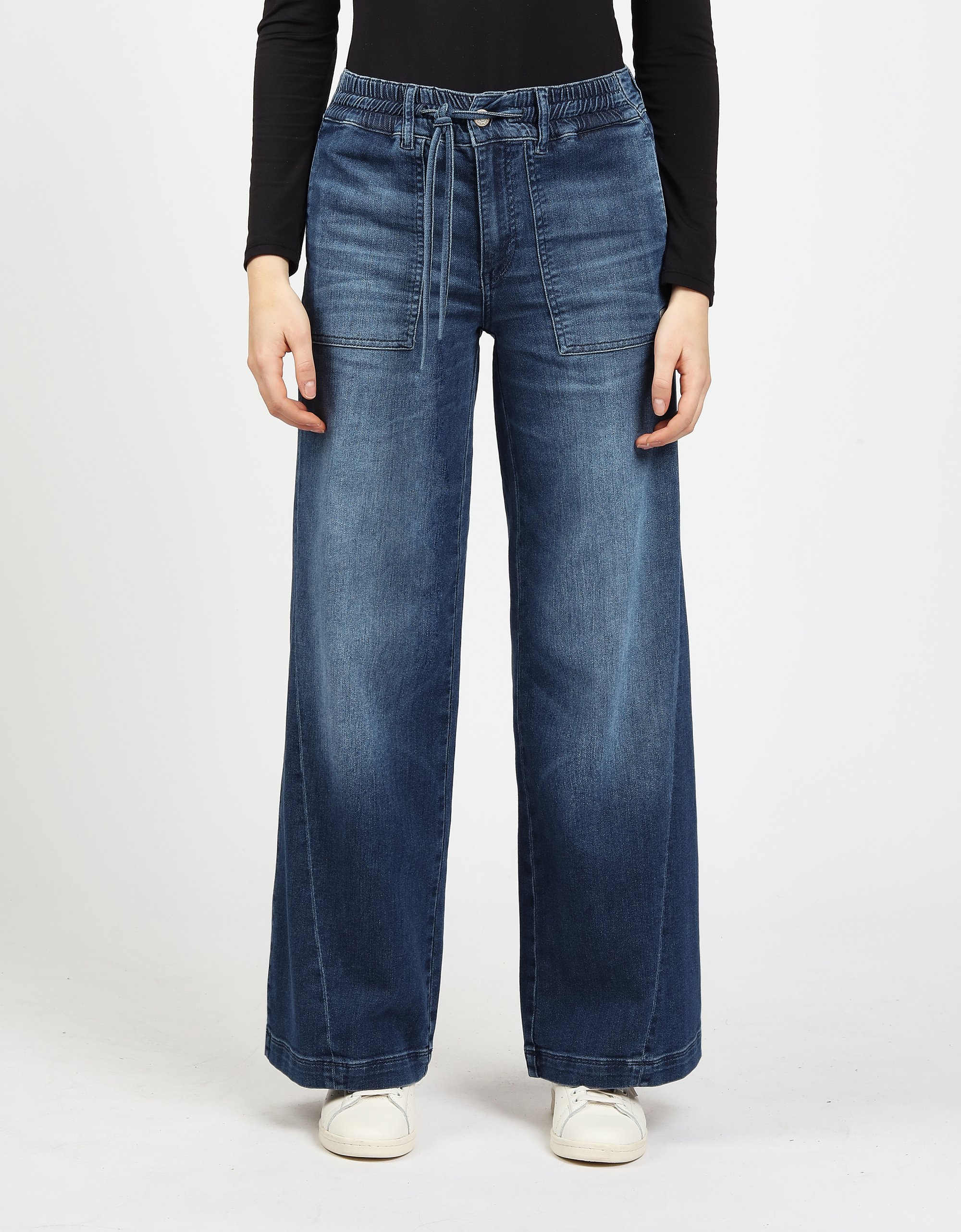GANG Damen Jeans 94PAIGE WIDE - wide fit Jeans cosy dark blue