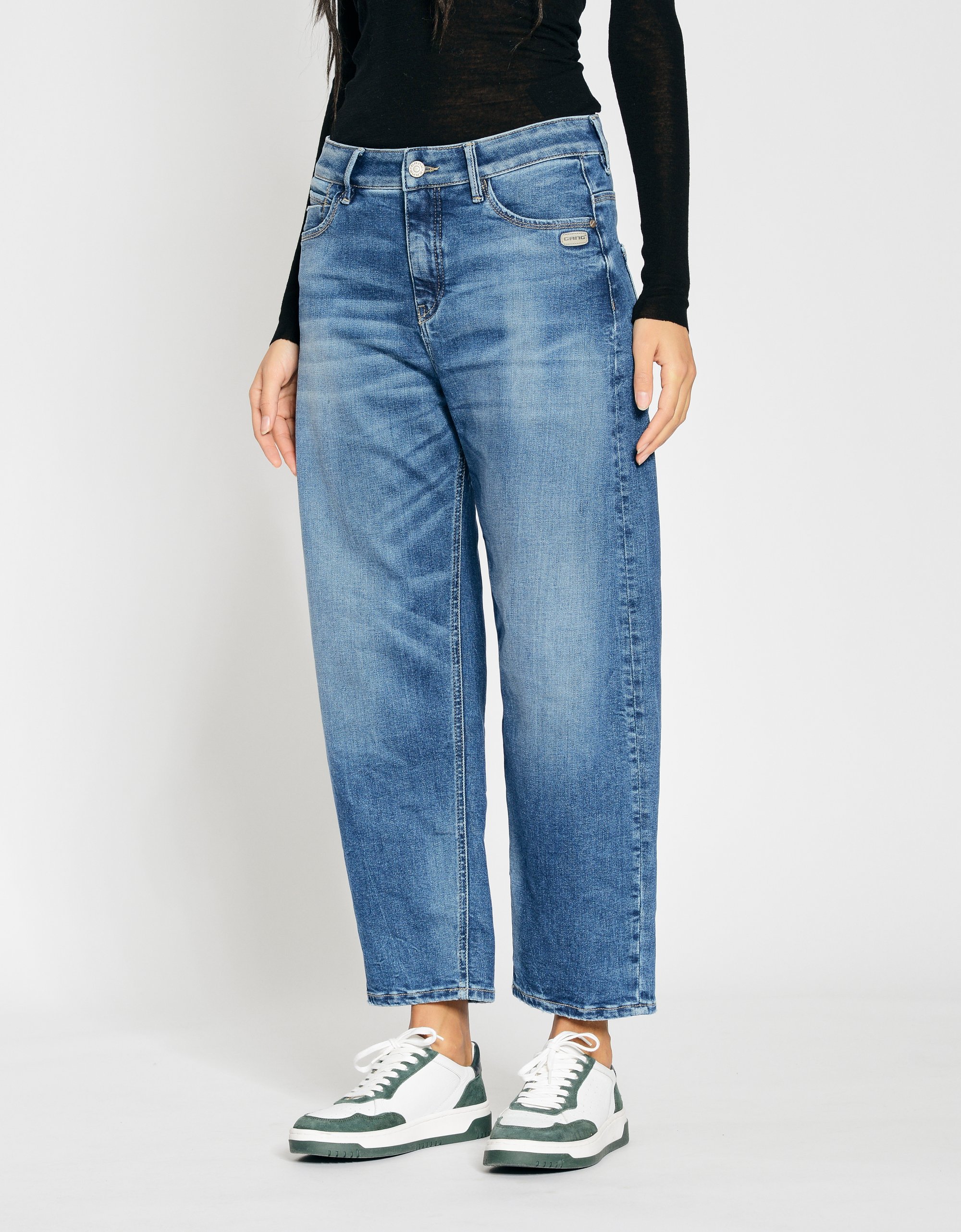 GANG Damen Jeans 94IDA - o-shape fit Jeans vint used blue
