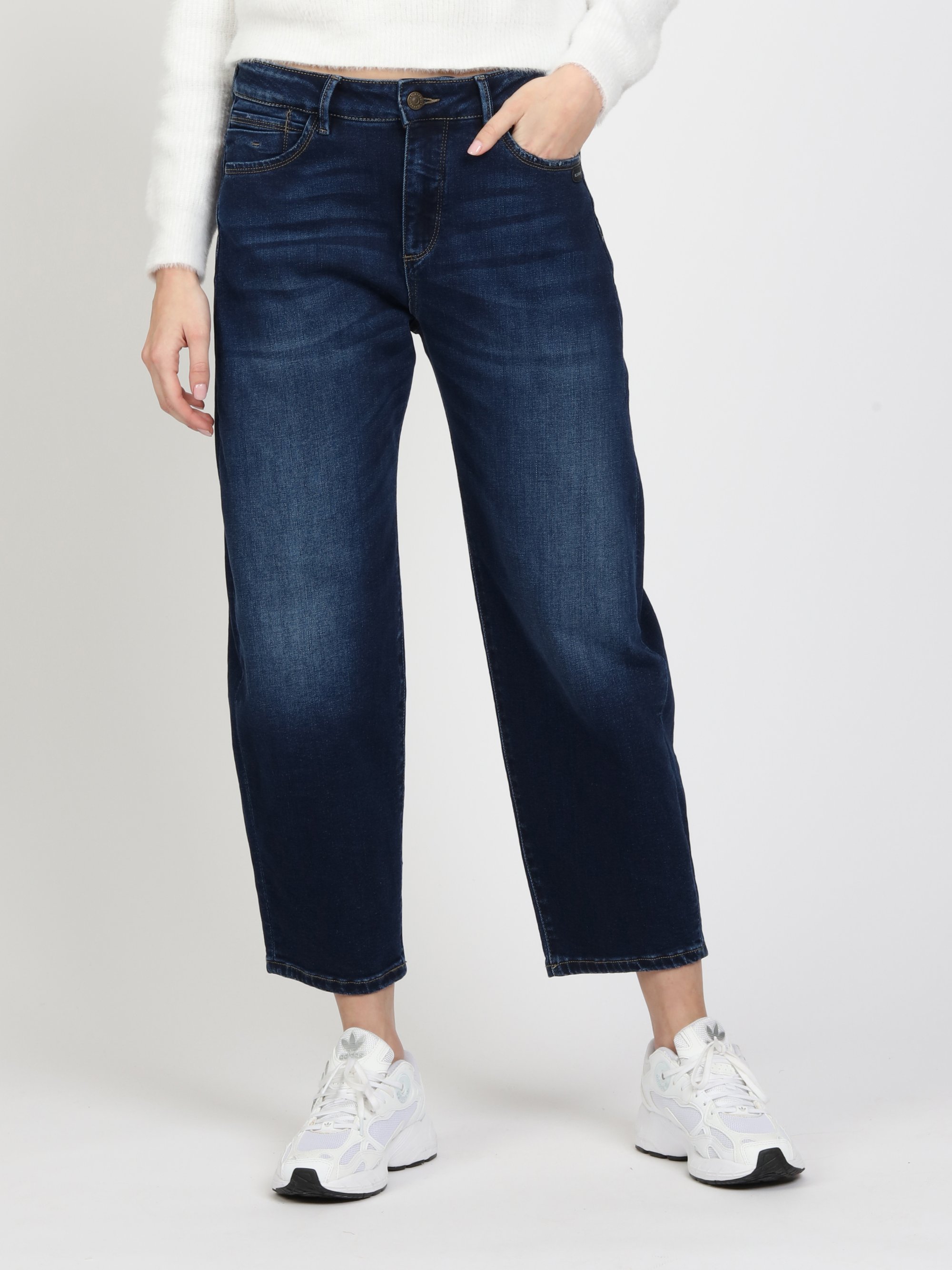 GANG Damen Jeans 94IDA - o-shape fit Jeans dark night used