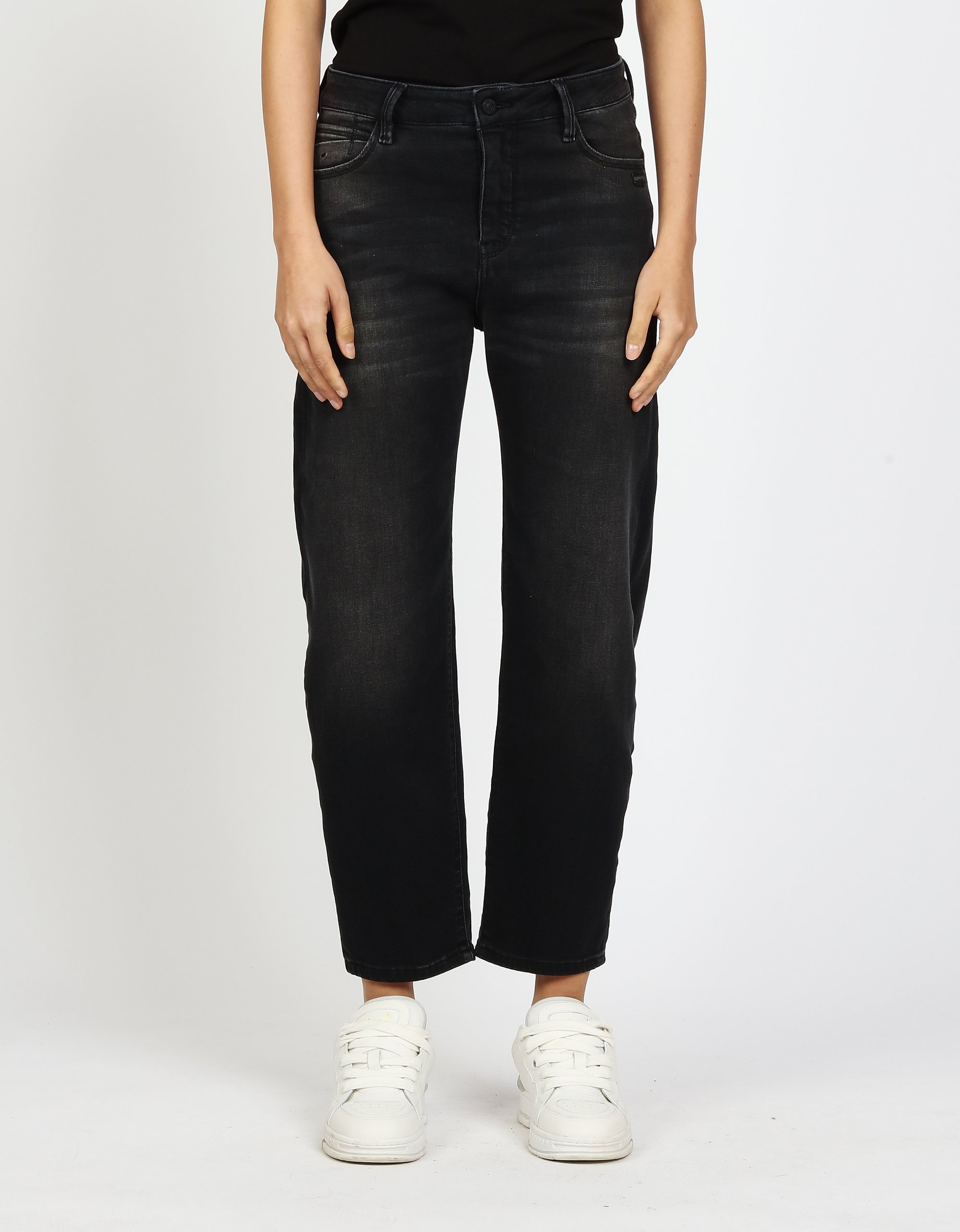 GANG Damen Jeans 94IDA - o-shape fit Jeans worn black
