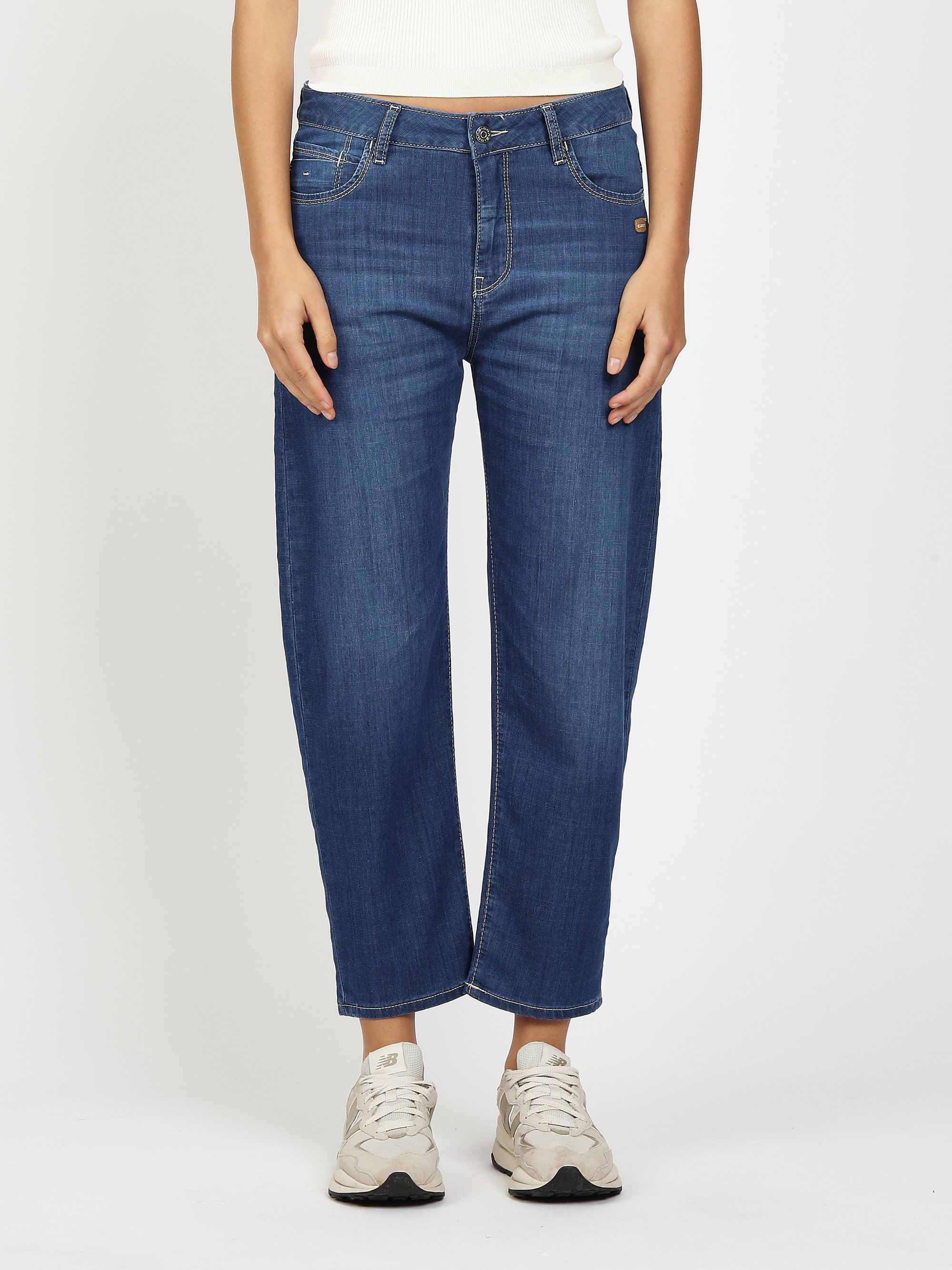 GANG Damen Jeans 94IDA - o-shape fit Jeans midblue summer