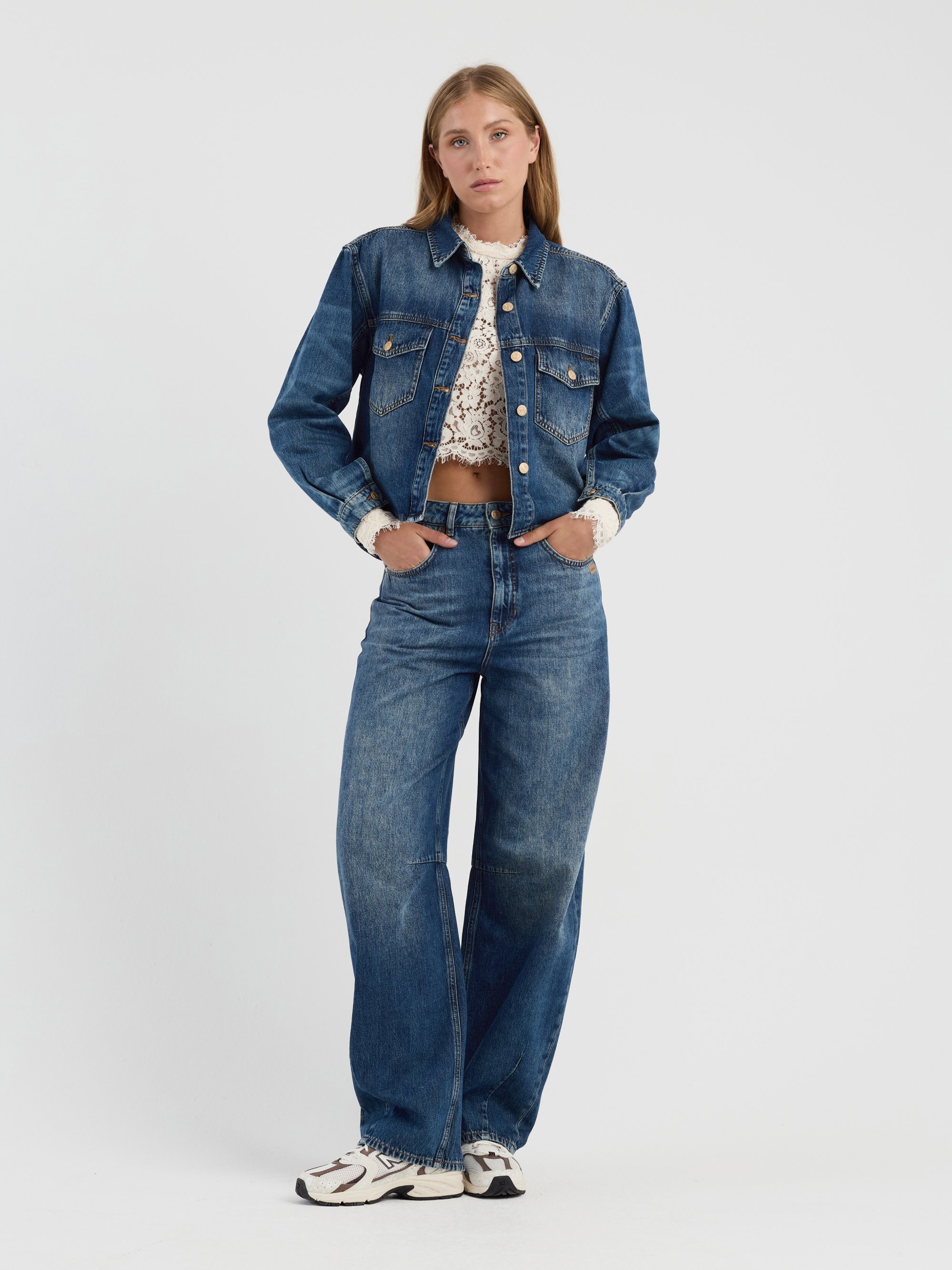 GANG Damen Jacken 94ZOE JACKET - relaxed fit authentic washed