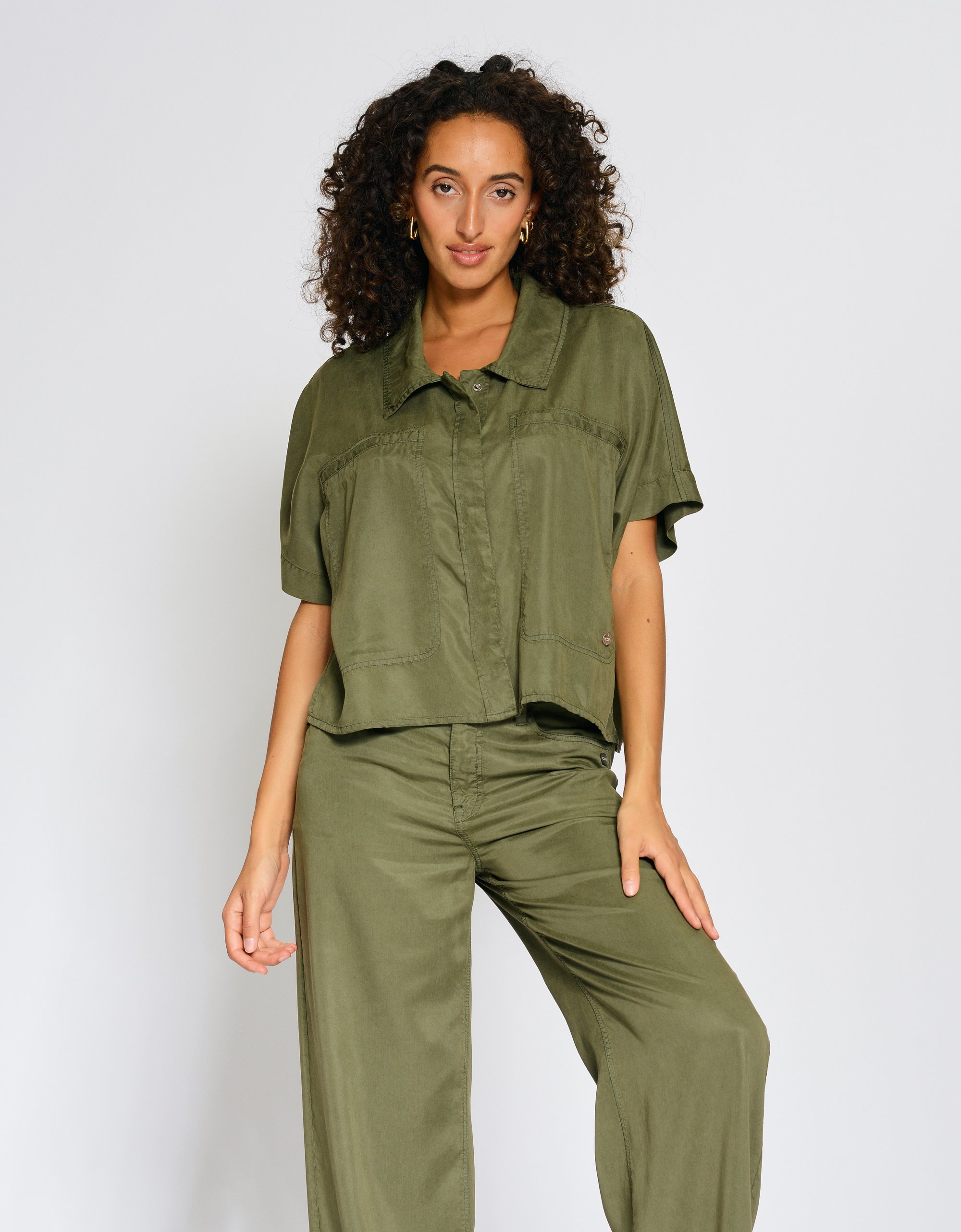 GANG Damen Jacken 94SHEL Jacket - loose fit avocado