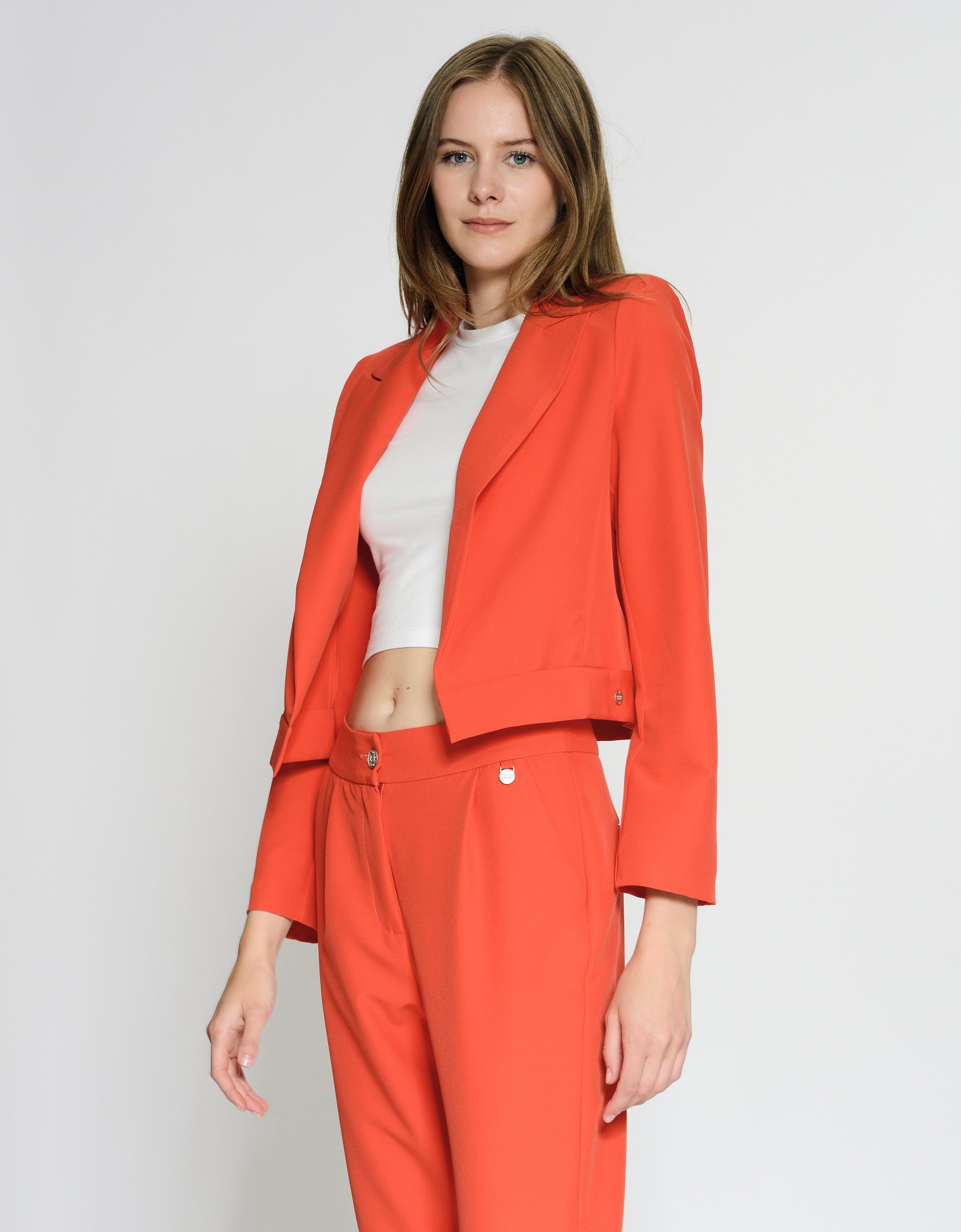 GANG Damen Jacken 94LUISE Blazer - relaxed fit cherry tomato
