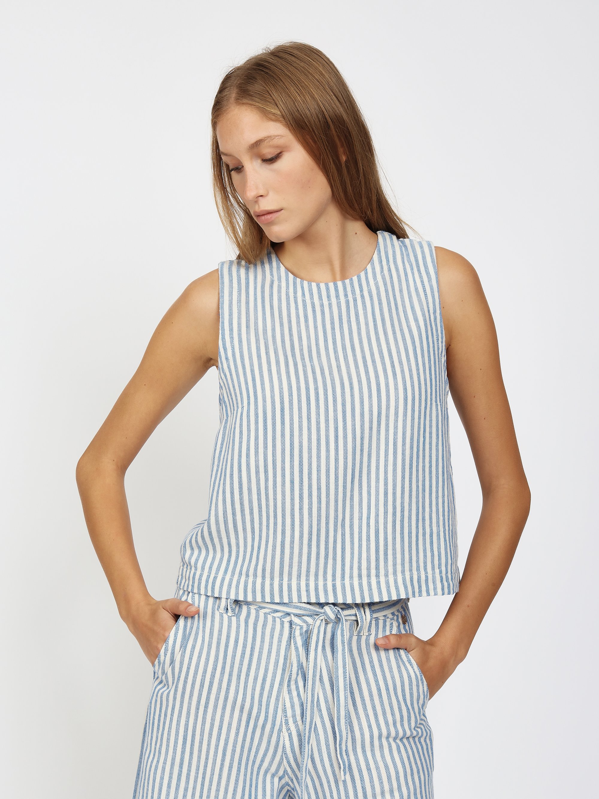 GANG Damen Jacken 94ANINNA - h-line fit blue stripe
