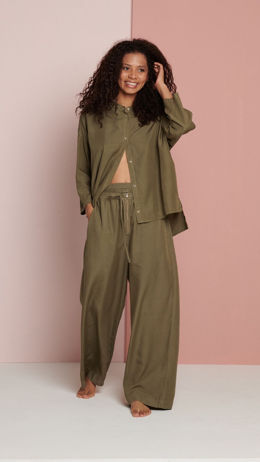 GANG Damen Oberbekleidung 94EMMA BLOUSE - oversized fit khaki