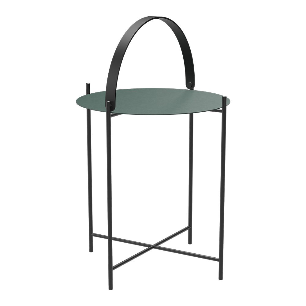 Houe EDGE Beistelltisch Ø46,5 cm - Pine greencm -black