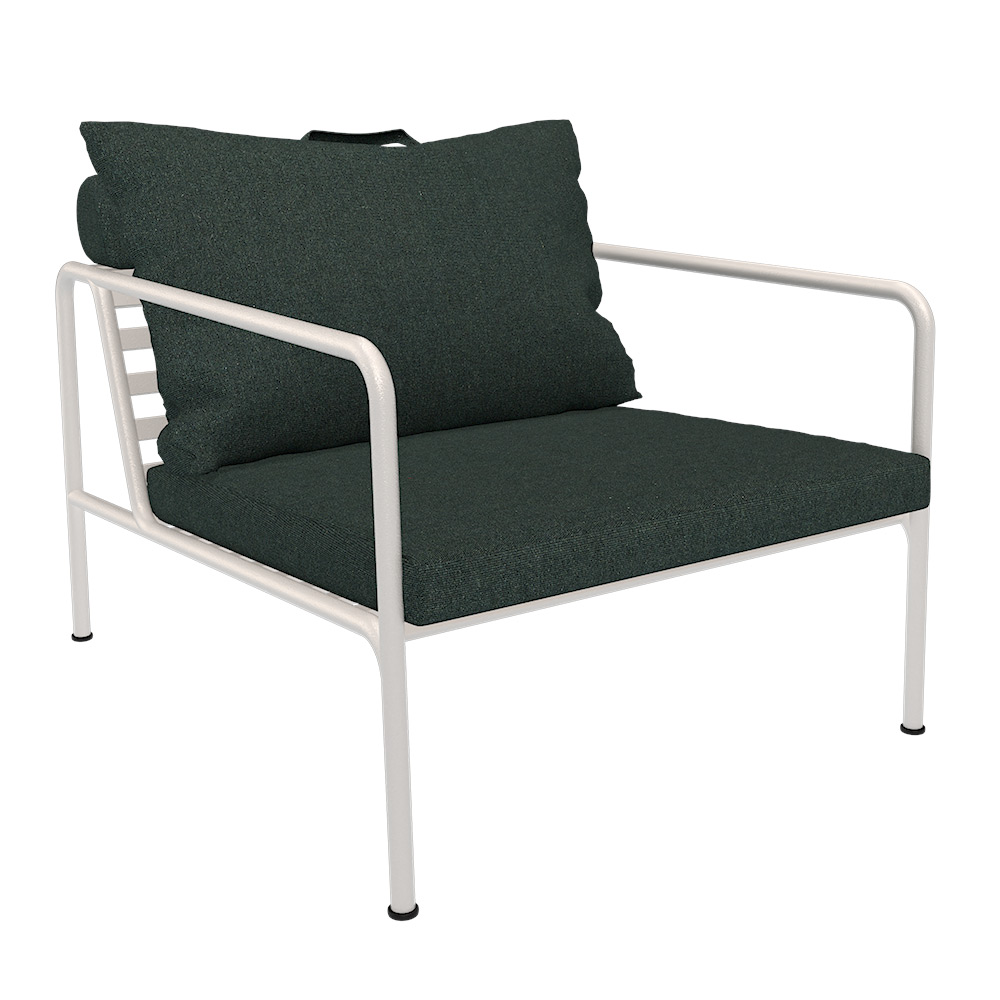 Houe AVON Loungesessel Kissen: Alpine. Gestell: Muted white
