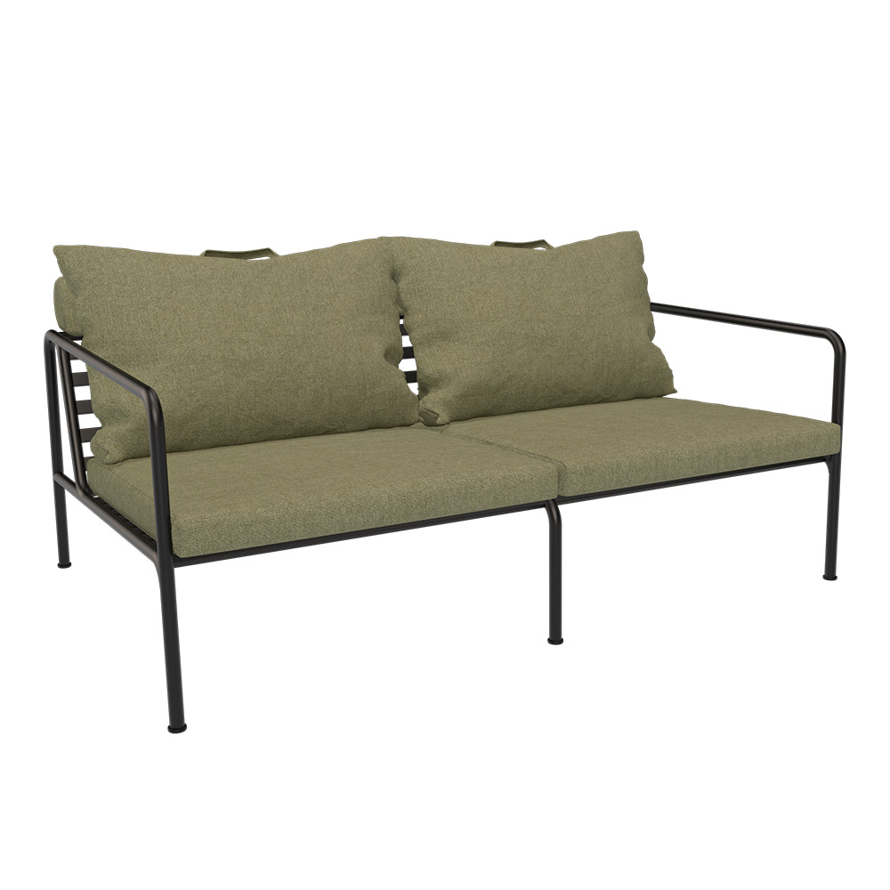 Houe AVON 2-Sitzer Kissen: Leaf. Gestell: Black