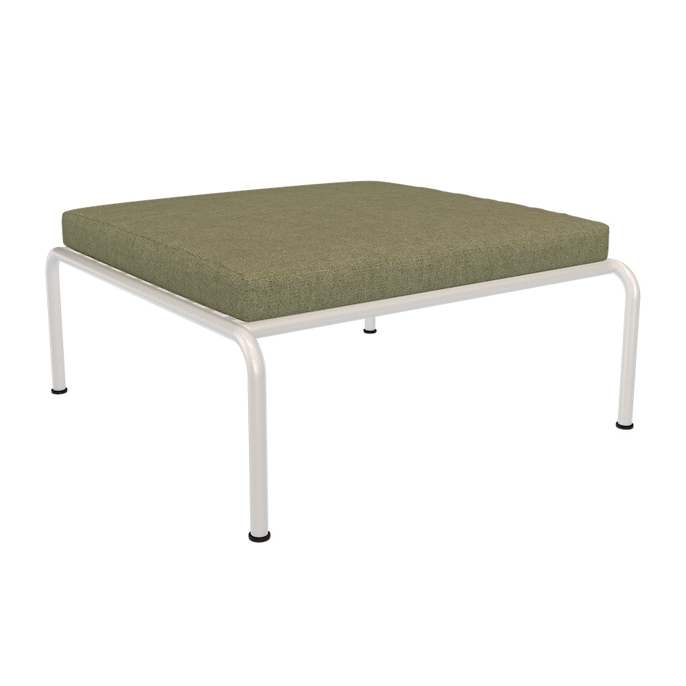 Houe AVON Ottoman Kissen: Leaf. Gestell: Muted white
