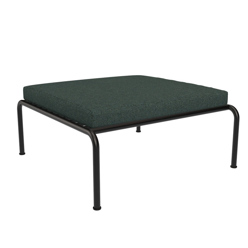 Houe AVON Ottoman Kissen: Leaf. Gestell: Black