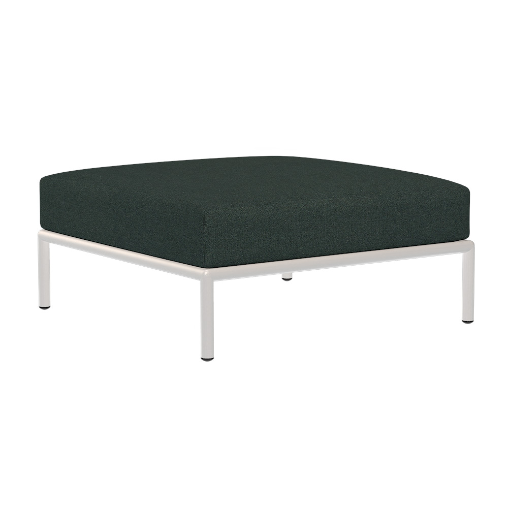 Houe LEVEL 2 Ottoman Kissen: Alpine. Gestell: Muted white