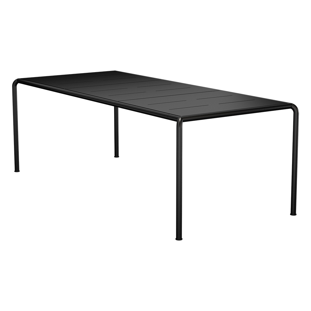 Houe AVANTI Gartentisch 222x98 cm Tischplatte: Black. Gestell: Black