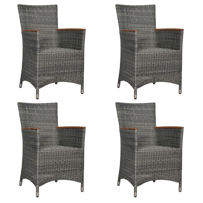 4x Zebra Sessel Status grau-schwarz