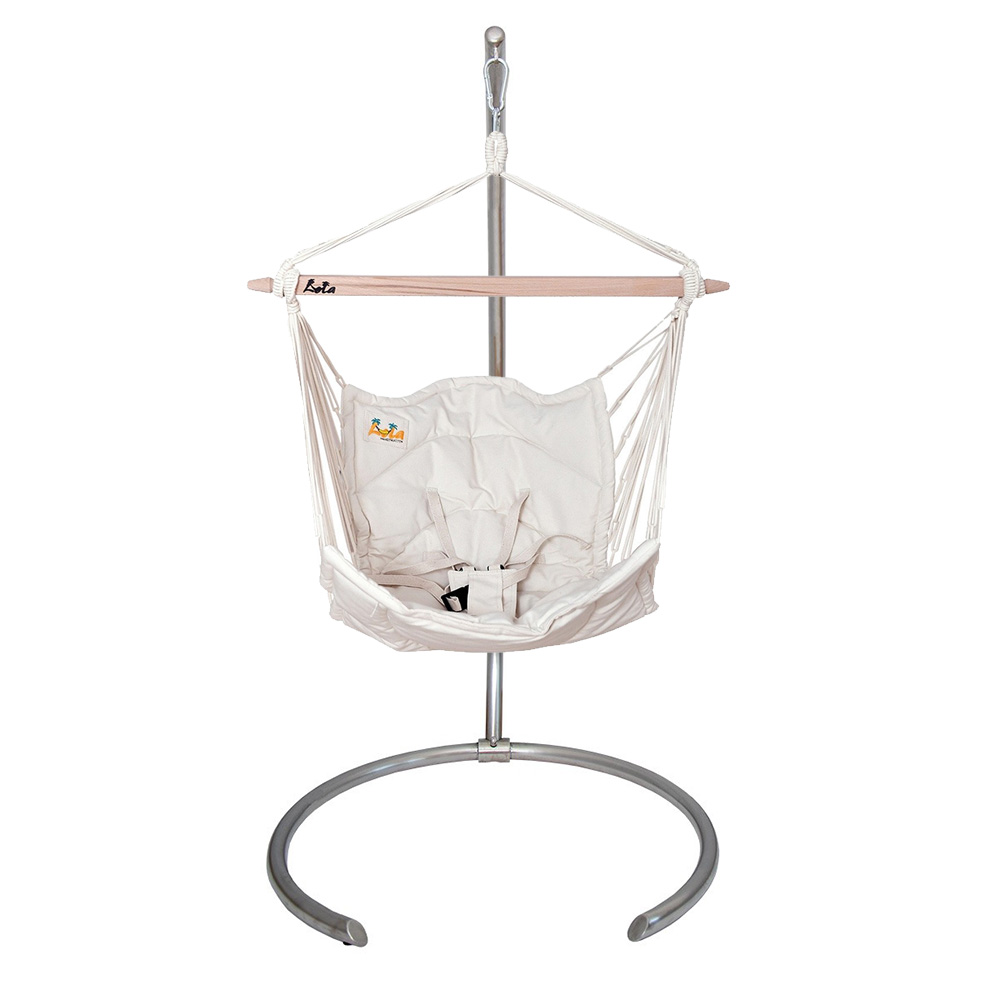 Lola Baby Hängematten Set Bella Chica Natur mit Pegasus Edelstahlgestell
