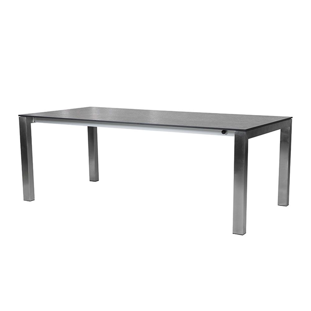 Diamond Garden Palermo Ausziehtisch 170/220/270×100 cm / Aluminium/HPL – Schiefer - ohne Beine !