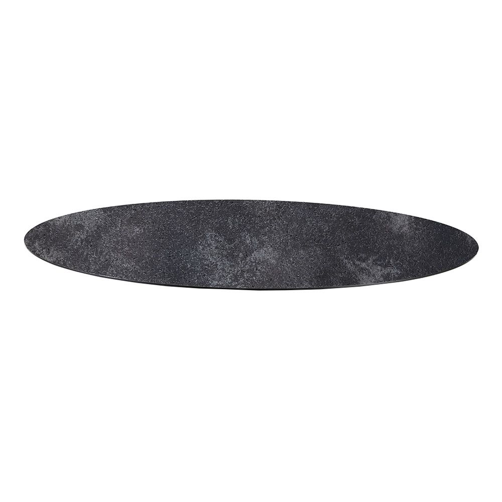 Diamond Garden DiGaCompact Tischplatte (HPL) f, San Marino Tischgestell - Ø 120cm Switch 8mm - Granit dunkel