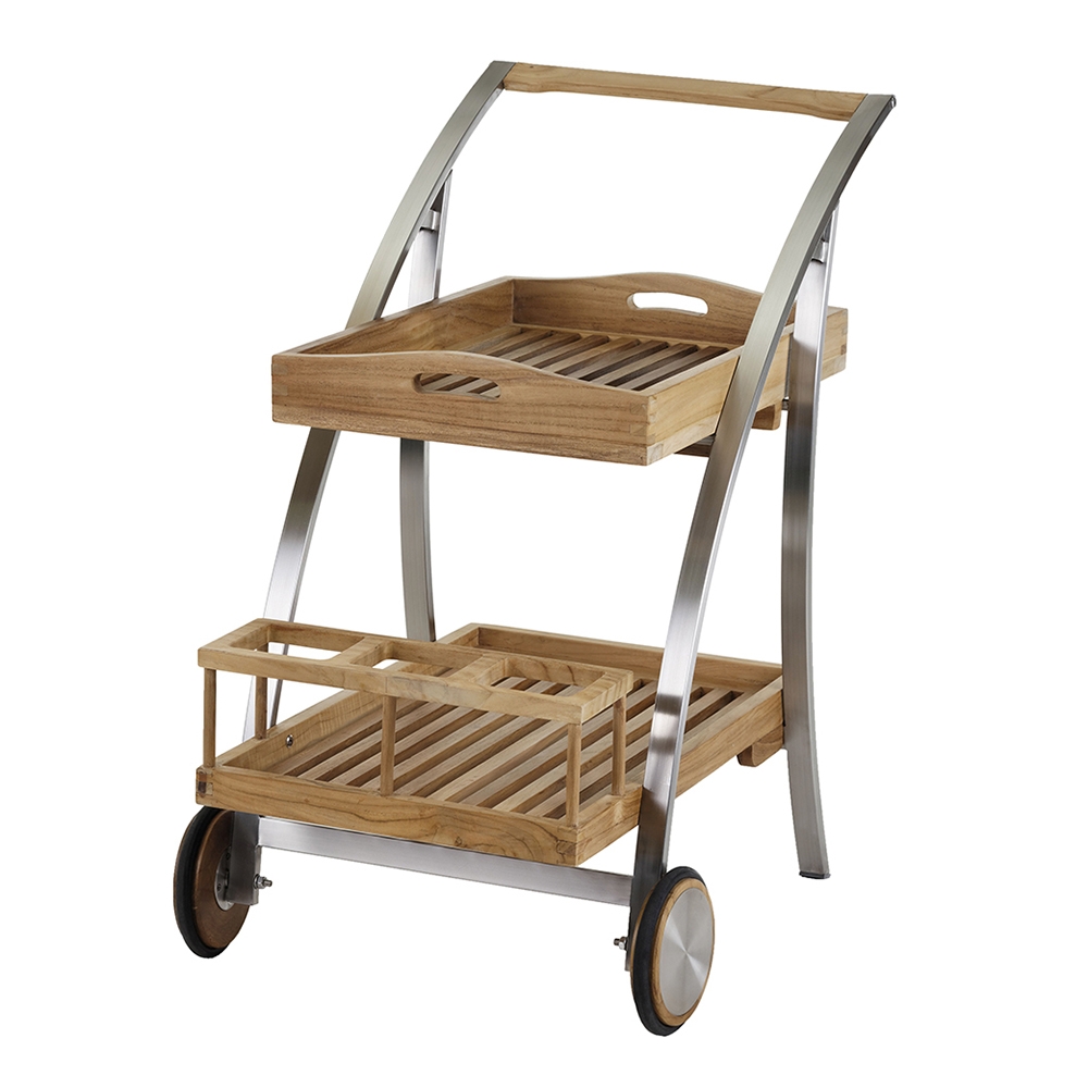 Diamond Garden Tivoli Servierwagen Edelstahl/Premium Teak Natur