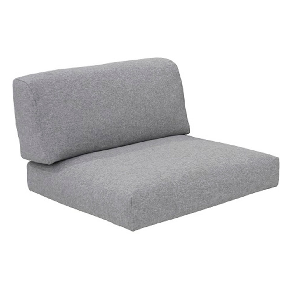 Zebra Belvedere Kissenset Sessel zu 3650, 1 Rückenkissen, 1 Sitzpolster Bezug: Olefin grey