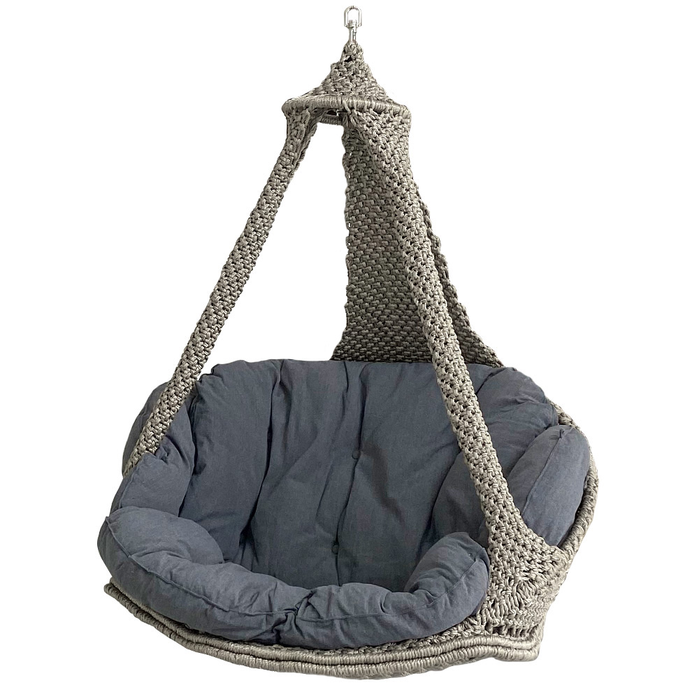 Hängesofa Lola Nido XL Platin outdoor mit Kissen Noire