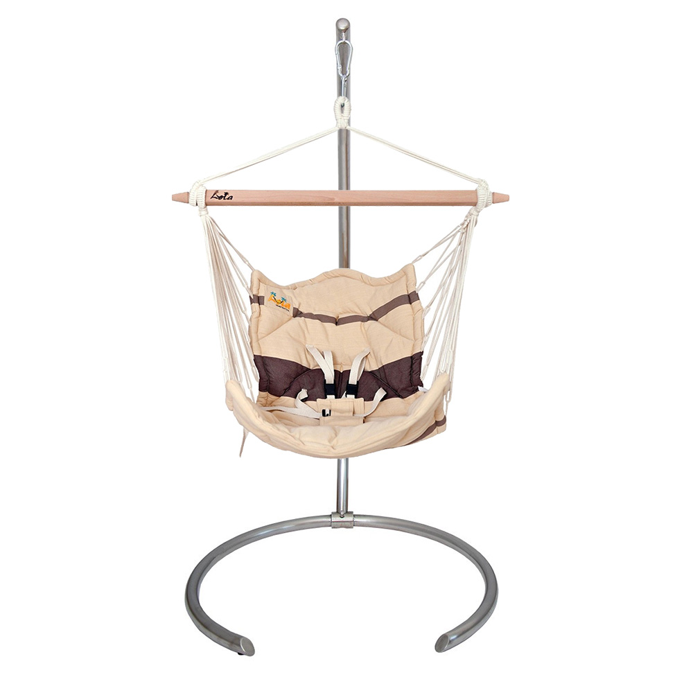 Lola Baby Hängematten Set Bella Chica Cappuccino mit Pegasus Edelstahlgestell
