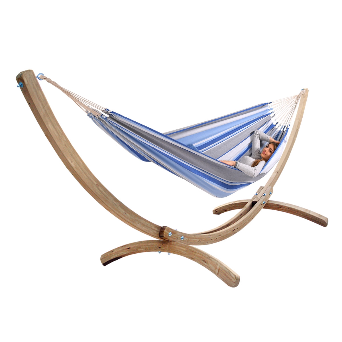 Komplett-Set Rio Grande mit Tuchhängematte XL Jamaica marine