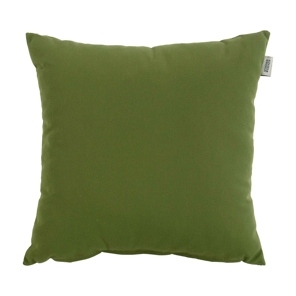 Schöner Wohnen FIONA Kissen Uni olive AGORA® Allwetterstoff / 5 Jahre Garantie
