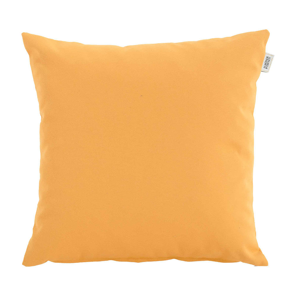 Schöner Wohnen FIONA Kissen Uni mustard AGORA® Allwetterstoff / 5 Jahre Garantie