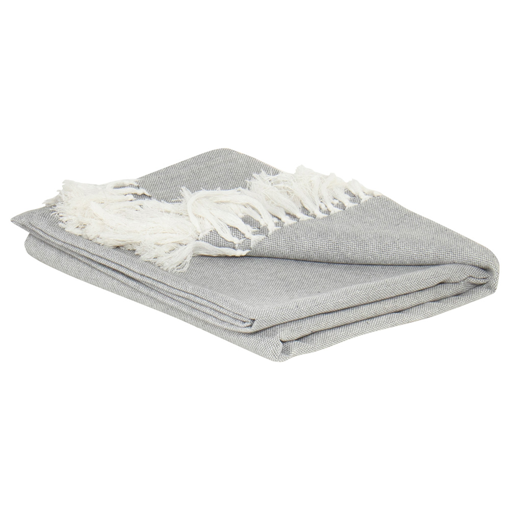 Schöner Wohnen LAMIS Plaid Outdoor-Decke slate AGORA® Allwetterstoff / 5 Jahre Garantie