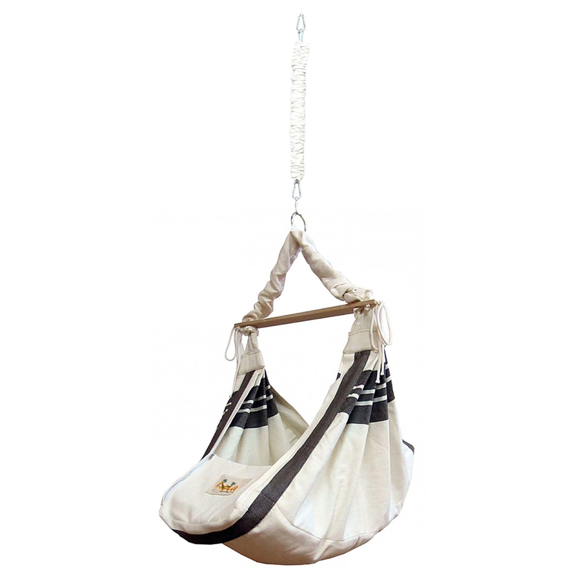 Lola Babyhängematte Babywiege YoYo cappuccino Set mit Feder