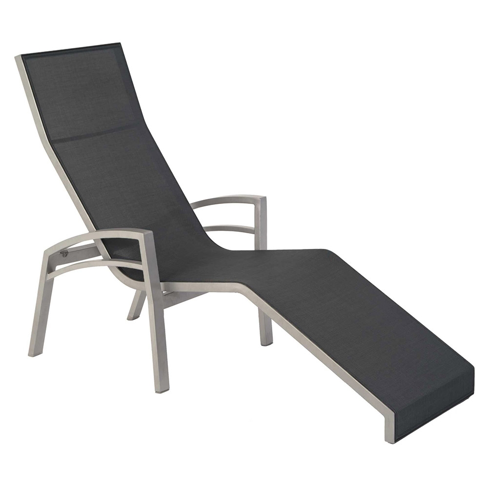 Stern Relaxliege Balance 2 Aluminium graphit Textilen silbergrau