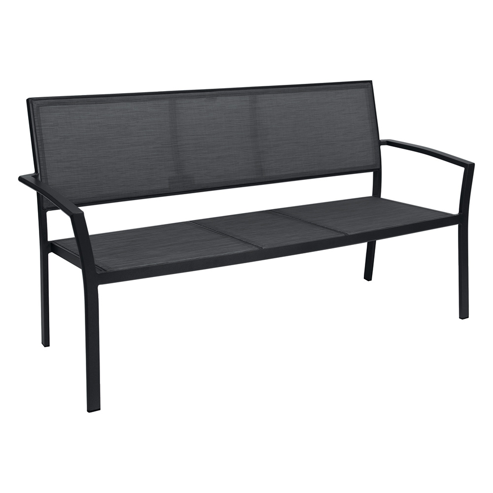 Stern Bank Allround 2,5-Sitzer Aluminium anthrazit Textilen karbon