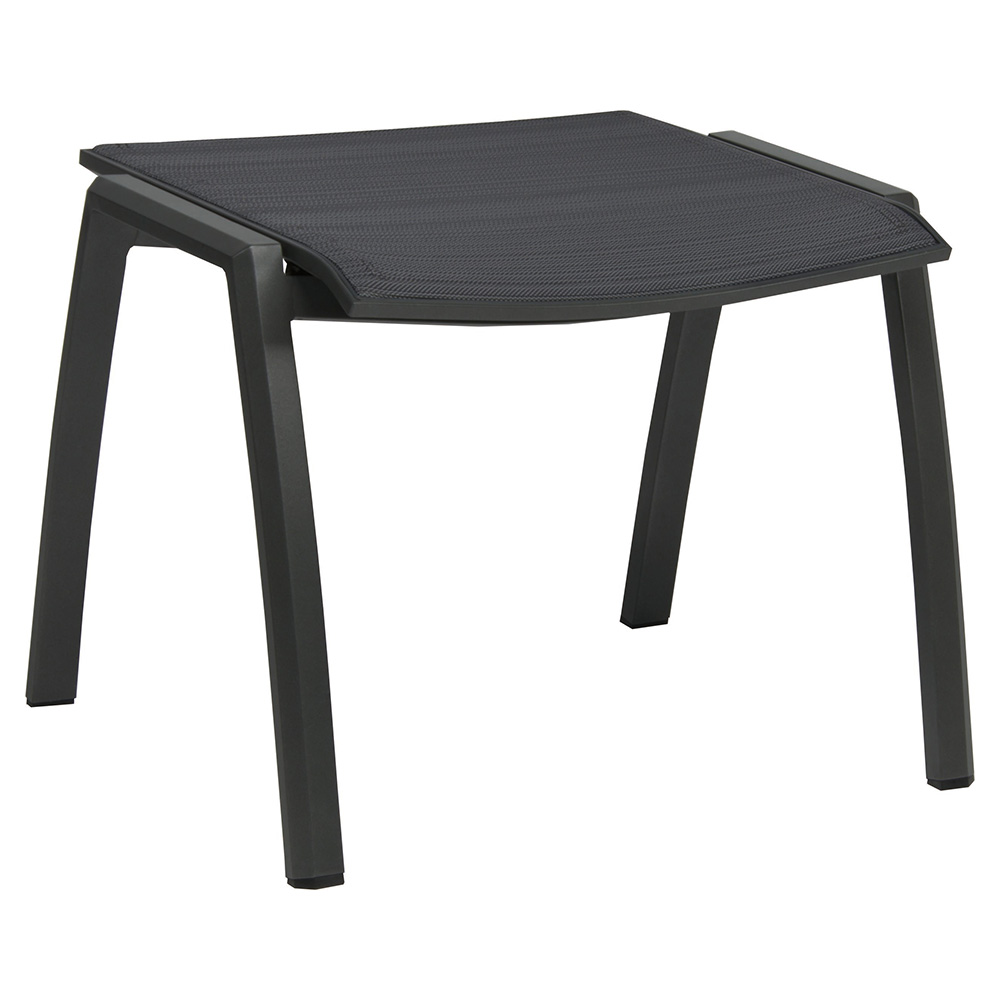 Stern Hocker Kari Aluminium anthrazit mit Bezug Textilen karbon