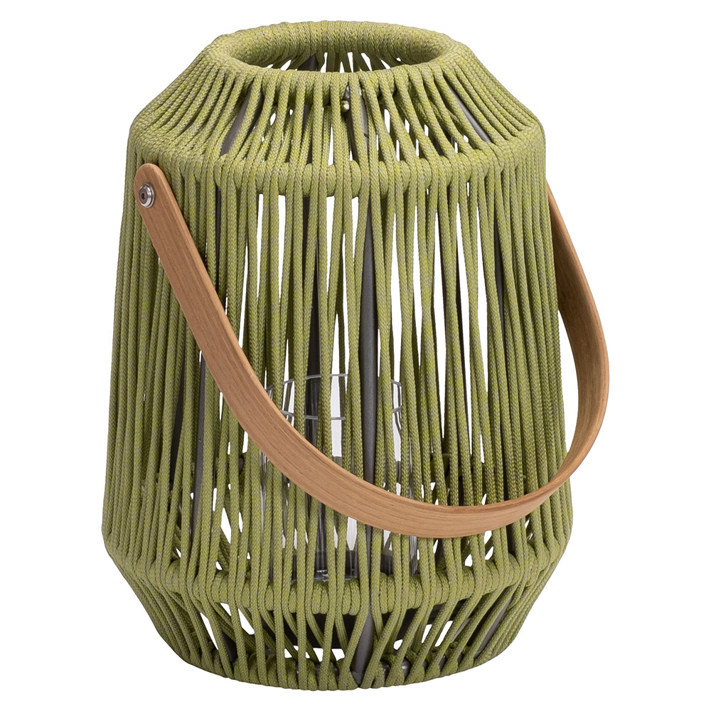 Stern Laterne Nele Ø 30 cm Höhe 39 cm Aluminium anthrazit Kordel farngrün