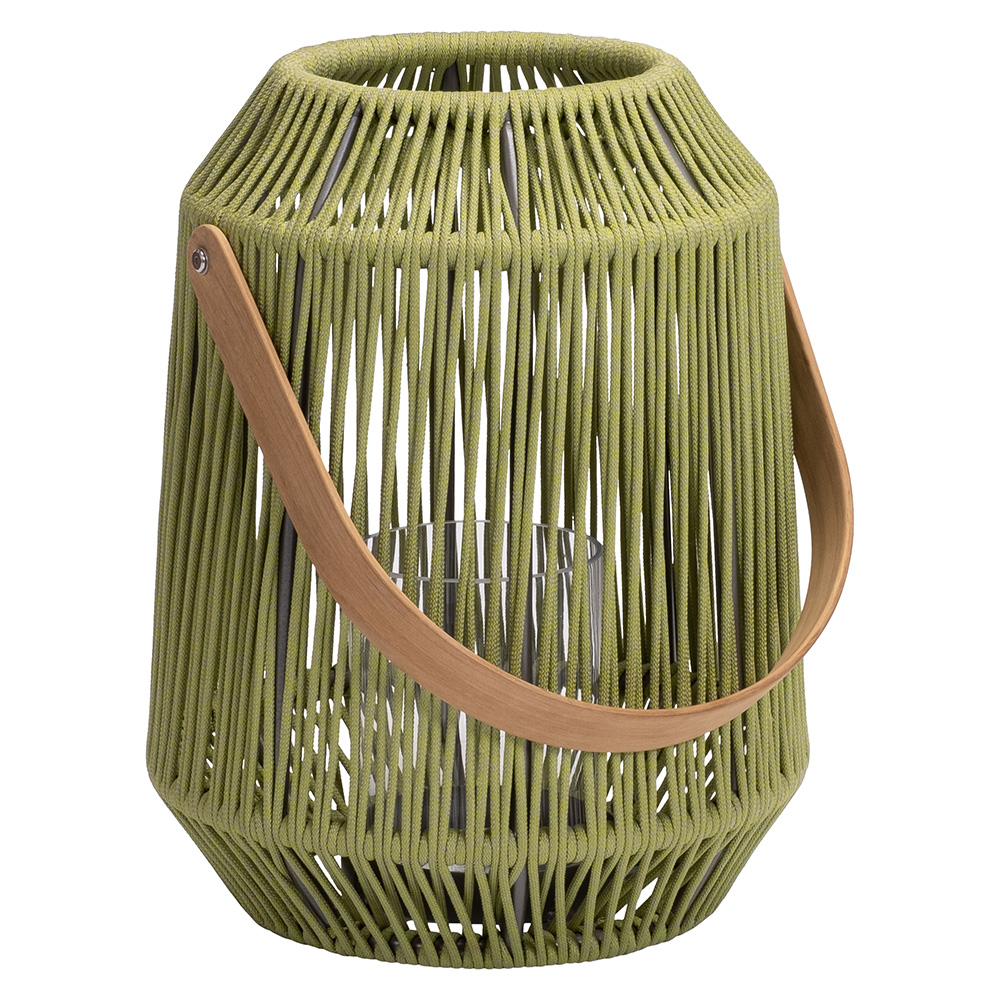 Stern Laterne Nele Ø 39 cm Höhe 50 cm Aluminium anthrazit Kordel farngrün