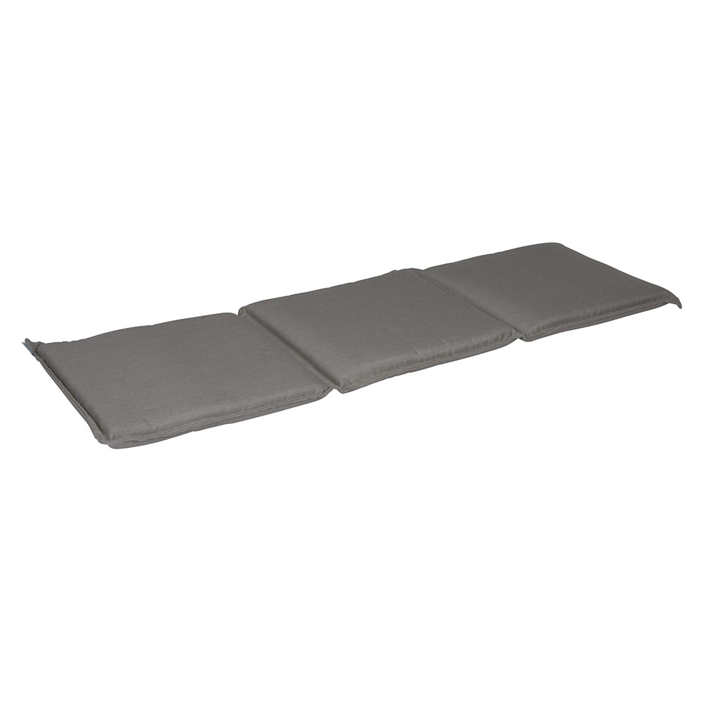 Stern Sitzkissen ca. 144-150x47x4 cm zu Bank 3-Sitzer 100% Polyacryl Dessin graubraun