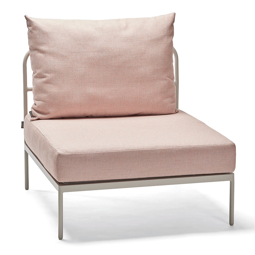 Stern Mittelelement Coco Lounge Aluminium greige Kissen 100% Polyacryl Lychee