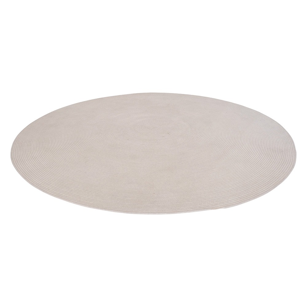 Stern Outdoorteppich Ø 270 cm Kordel greige