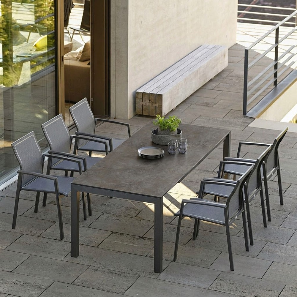 Stern Kari Gartenmöbel Set 7-tlg. mit Standard Ausziehtisch 160 (210)