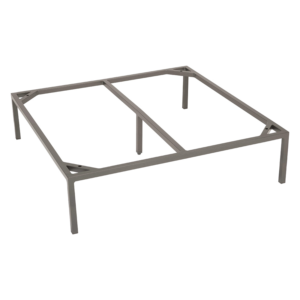 Stern Untergestell DINING Aluminium graphit Profil 20x20 mm 85x85x21 cm zu Fontana/Corda Sessel, Eck- und Mittelelement, Hocker und Beistelltisch