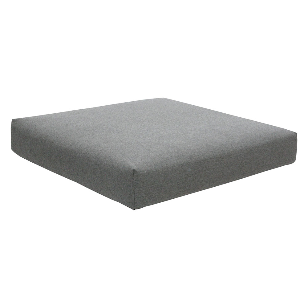 Zebra Belvedere Kissen Hocker zu 3653, 1 Sitzpolster, Bezug: Tuva medium grey